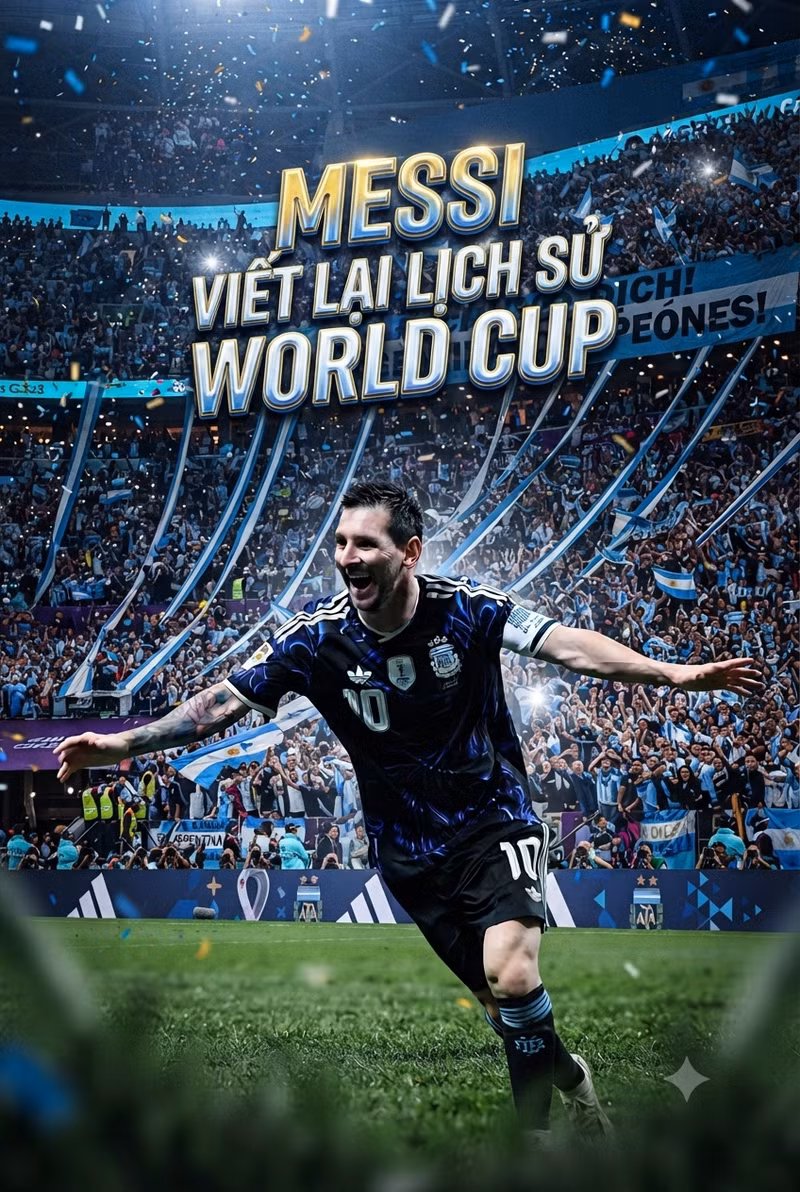 TP NOW: Messi vừa làm điều chưa từng có sau 60 năm lịch sử World Cup
