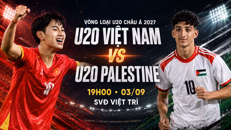 Trực tiếp U20 Việt Nam 0-0 U20 Palestine: Trận đấu bắt đầu