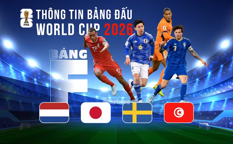 Thông tin bảng F FIFA World Cup 2026: Cạm bẫy trên hành trình của Hà Lan