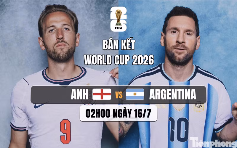 Trực tiếp bán kết Anh vs Argentina 0-0 (H1): Hiệp 1 bắt đầu