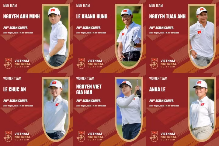 Đội tuyển golf Việt Nam chốt đội hình dự ASIAD 20, Anh Minh lĩnh xướng tuyển nam